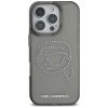 Etui Karl Lagerfeld IML Rhinestones Karl Head do iPhone 16 Pro czarny